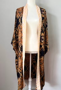 Image 3 of Black Paisley with pink Trim