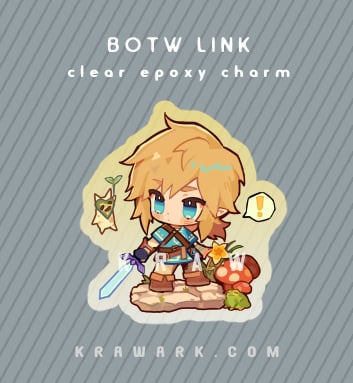 ZELDA:BOTW LINK EPOXY CHARM 