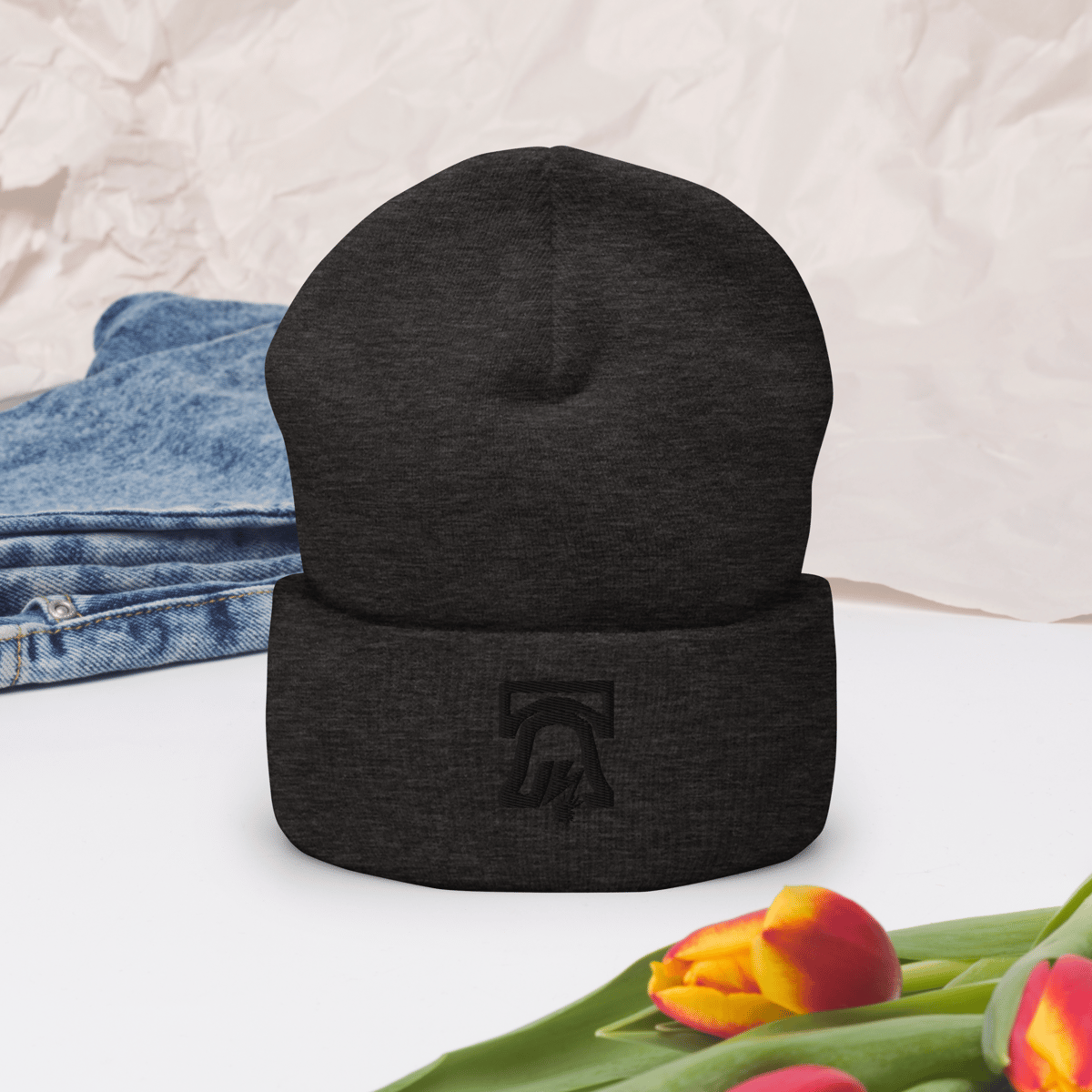 Image of Liberty Brains Beanie with 3D Bell in Black