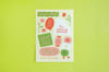 Food x Lettering x Flowers Sticker Sheet (20% off!)