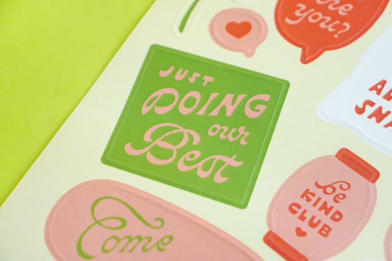 Food x Lettering x Flowers Sticker Sheet (20% off!) Image 4