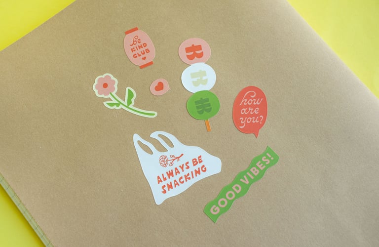 Food x Lettering x Flowers Sticker Sheet (20% off!) Image 2