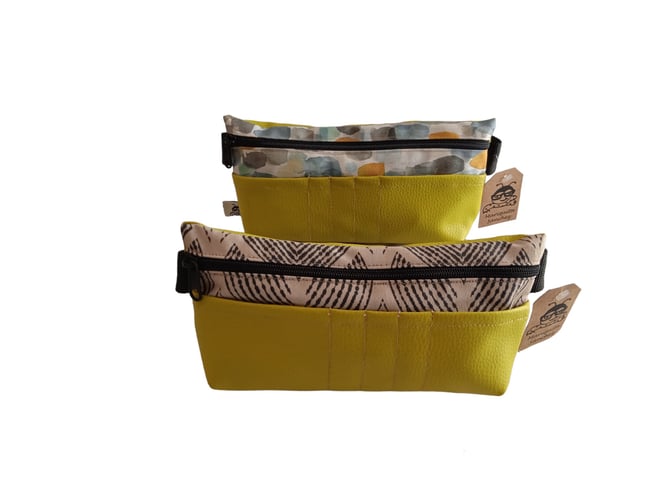 Riñonera polipiel África pistacho