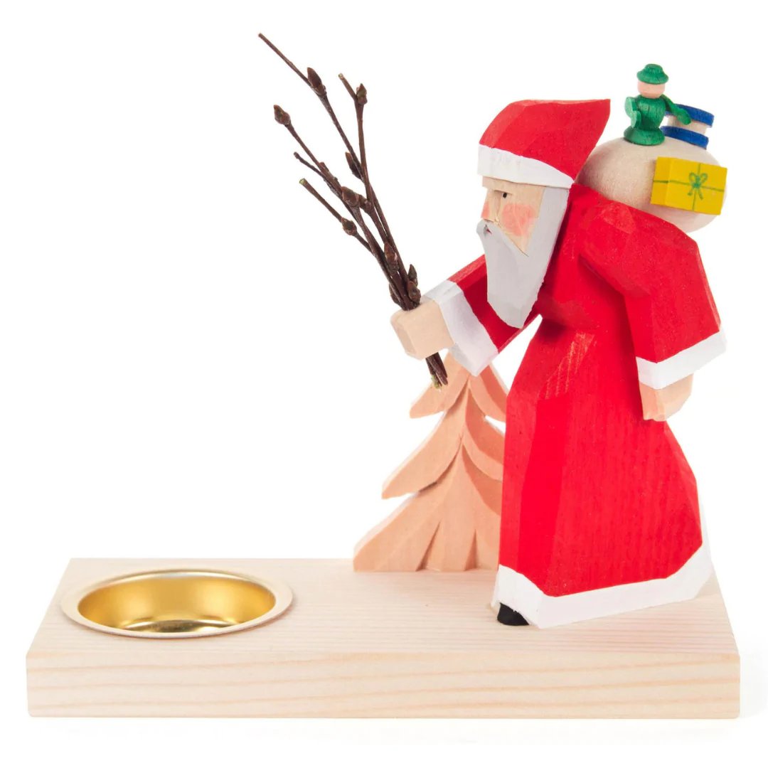 Image of Woodland Santa Candle Holder