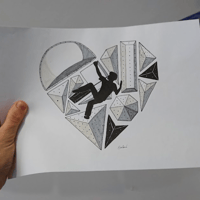 Love Bouldering - original illustration