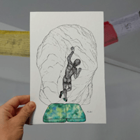 Image 1 of Bouldering Sasquatch - Original illustration