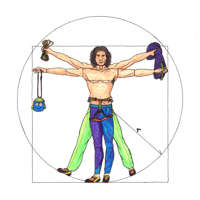 Image 2 of Vitruvian Climber - Original Illustration