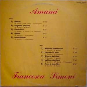 Francesca Simoni ‎– Amami