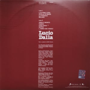 Lucio Dalla - Lucio Dalla (Reissue)