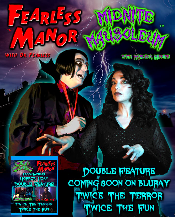 Midnite Mausoleum/ Fearless Manor  double feature bluray