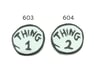 Thing 1 & 2 Shoe Charms 