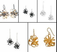 Image 1 of Ribbon earrings - pick your color and length
