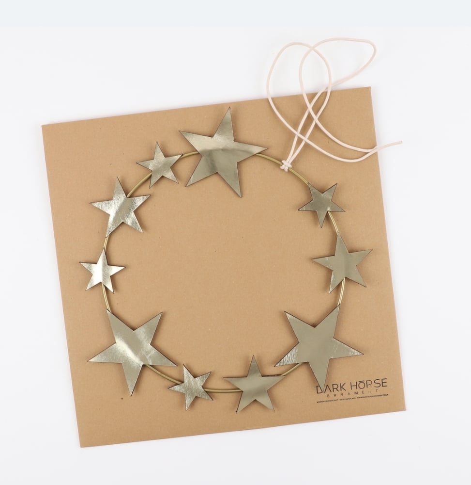 Image of UNITY leather stars wreath
