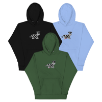 Image 1 of Embroidered Lil Moo Hoodie (BLACK/BLUE/FORREST)