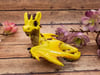 Large Yellow Polymer Clay Dragon