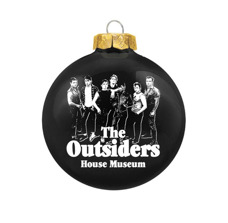 Image of The Outsiders House Museum Glass Christmas Ornament