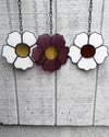 Stained glass hanging flower