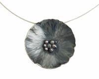 Image 1 of Large Silver Blossom Pendant