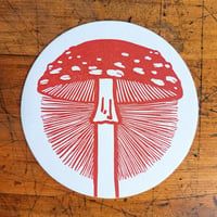 Amanita Mushroom Coasters