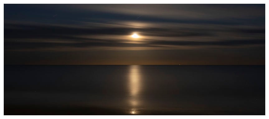 Image of Moonrise #2 - Whitley Bay Panoramic