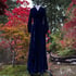 Midnight Blue Limited Edition Silk Velvet Beverly Dressing Gown Image 3