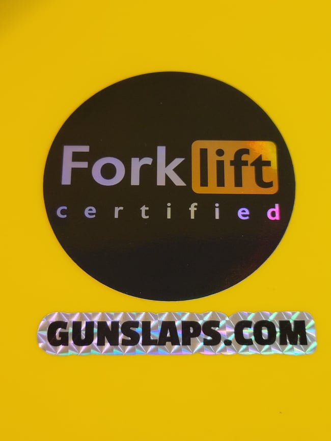 159. Forklift Certified Holographic Sticker 