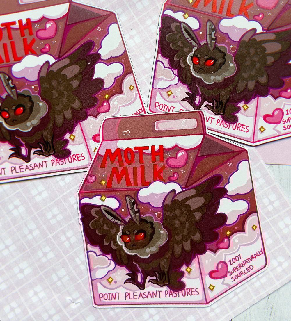 Mothman Milk Carton "Moth Milk" Magnet