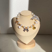 Black Bow Pearl Necklace