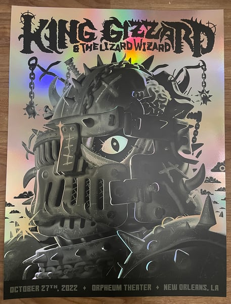Image of King Gizzard and the Lizard Wizard - Silkscreened AP Poster - FOIL