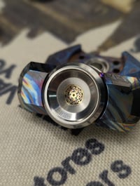 Image 1 of Pre-order Custom Tungsten Button 3SD w/ Mosaic Pin Inlaid