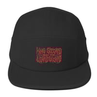 Image 1 of Metal KGLW - Red on Black 5-Panel Hat