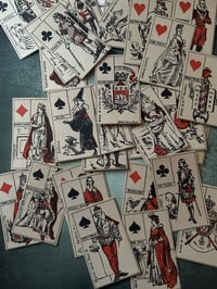 Image 4 of Ancien Jeu de 32 cartes de divination, David, 1892! Complet! 