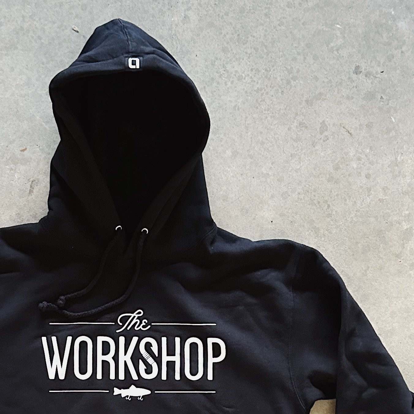 Image of The Workshop Swimbait Hooded Sweatshirt Black