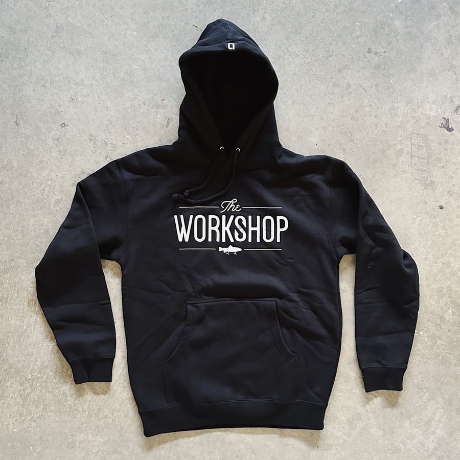 Image of The Workshop Hooded Sweatshirt Black