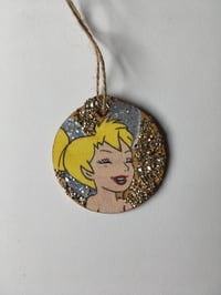 Image 1 of Tinkerbell inspired hand painted ornament