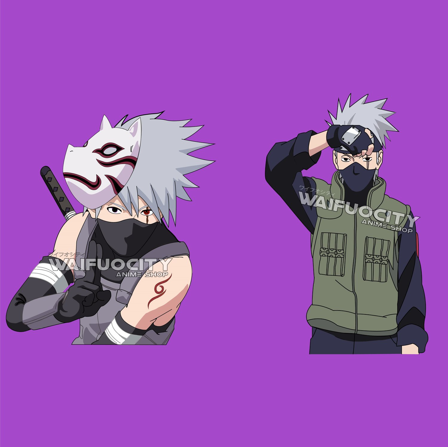 QUADRO ANIME KAKASHI ANBU - NARUTO