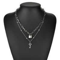 Lock & Key Layered Necklace