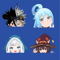 Image 1 of Peekers - Asta, Aqua, Gawr Gura, & Megumin