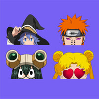 Image 1 of Peekers - Roxy, Pain, Tsuyu, & Sailor Moon