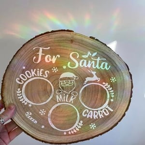 Image of Wooden Santa Treats Tray