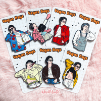 BTS Vegas Boys Pins