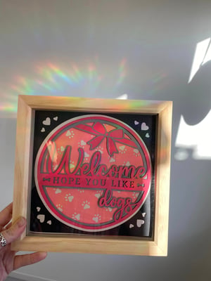 Image of WELCOME 3D Shadow Box Frame