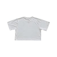 Image 2 of Smiley Crop Tee Off White