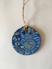 Image 1 of Raya and the Last Dragon Sisu hand painted wooden ornament