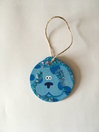 Image 1 of Blues Clues hand painted wooden ornament
