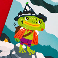 Image 2 of Frog christmas card