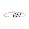Pear and Marquise Sapphire Olive Branch Bracelet