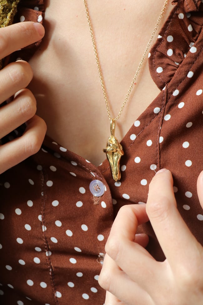 Pendentif Embrassade - pièce unique