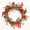 Frosted Bauble Wreath 35cm