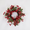 Festive Red Berry Small Wreath